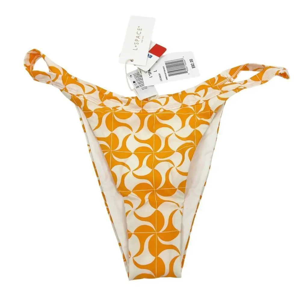 L*Space Camdyn High Cut Cheeky Bikini Bottoms Large NEW WITH TAGS!